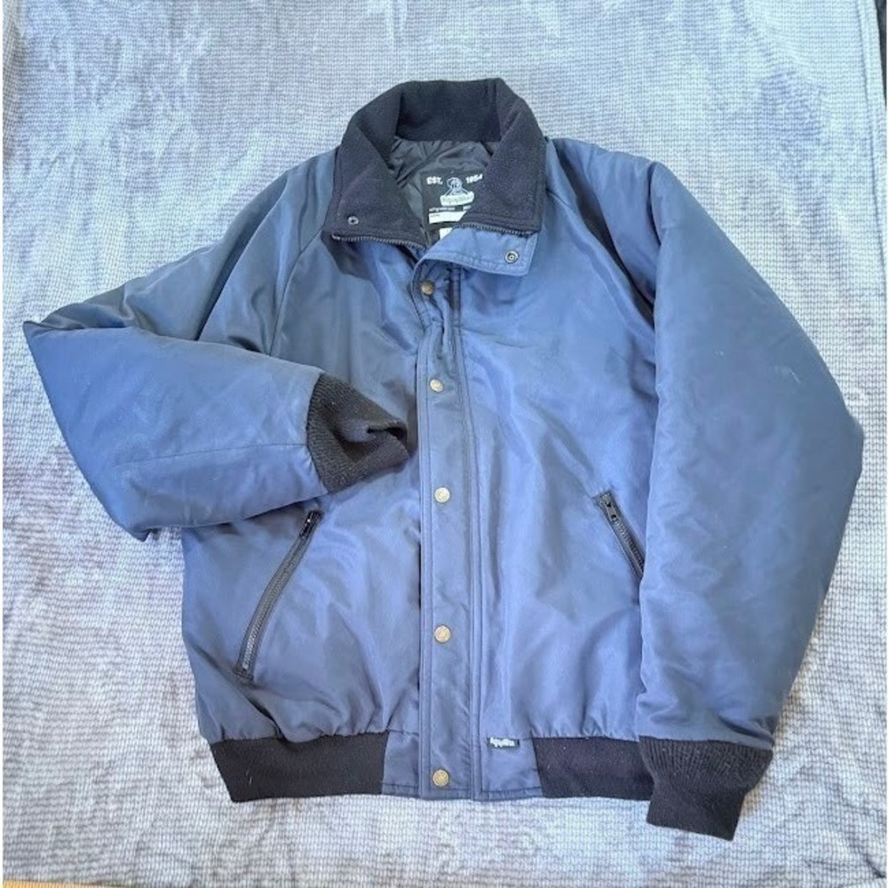 RefrigiWear 0450R Softshell Jacket Mens Large Blue Insulated Work Coat NWOT.